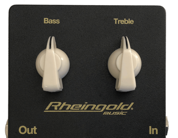Rheingold BP2-P, 2-Band Bass PreAmp Pedal + Pot